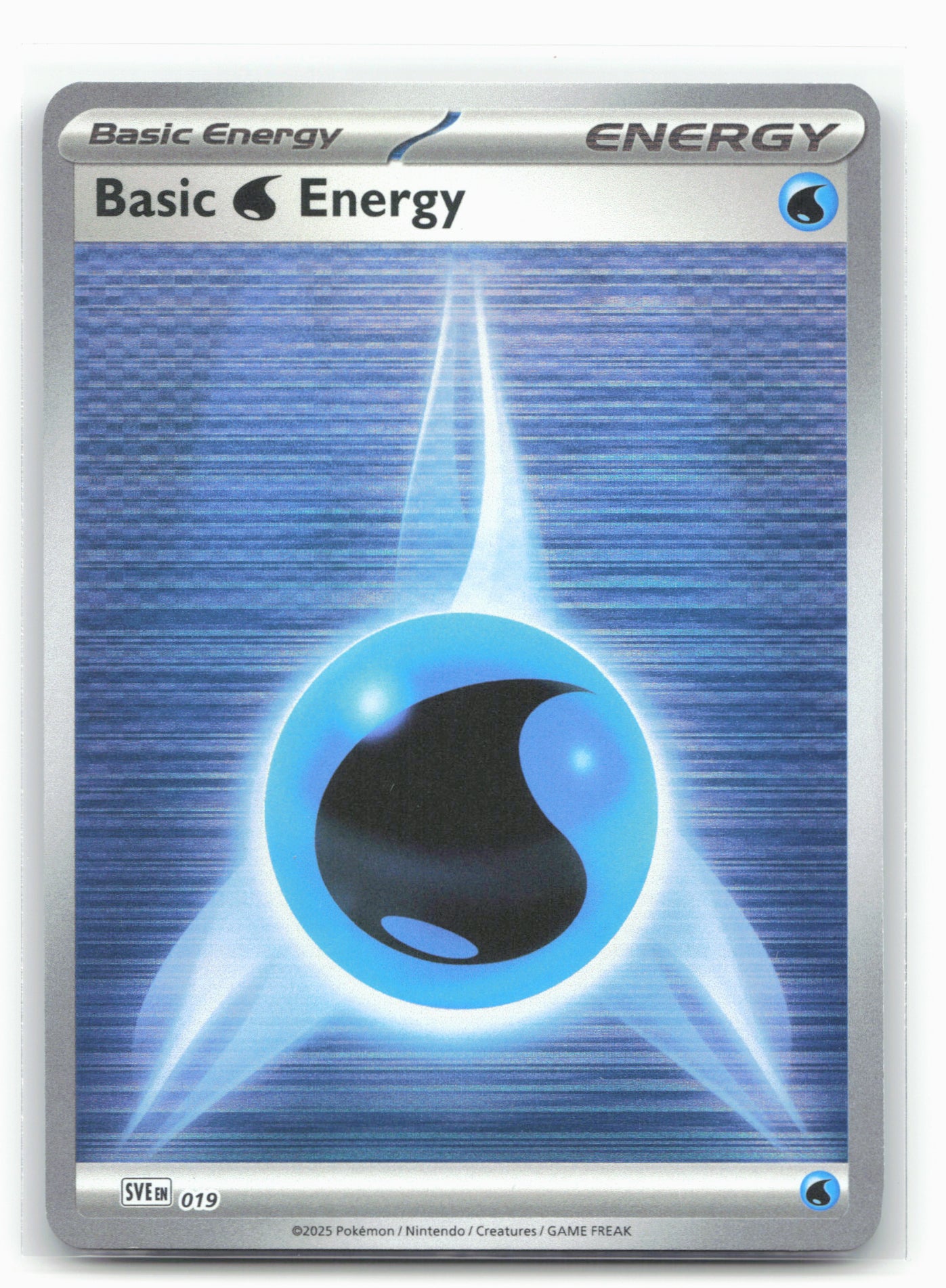 Basic Water Energy - SVE019 - Pokémon Black Bolt & White Flare Holo-19321