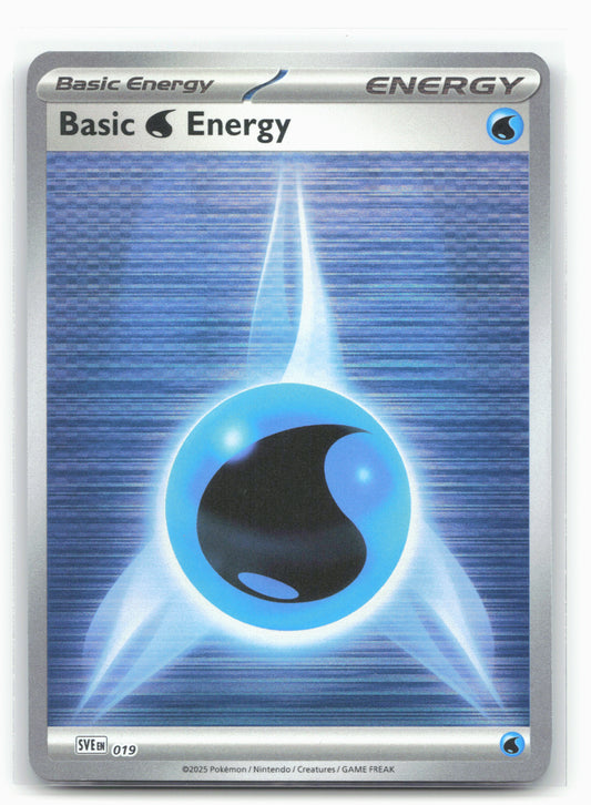 Basic Water Energy - SVE019 - Pokémon Black Bolt & White Flare Holo-19321