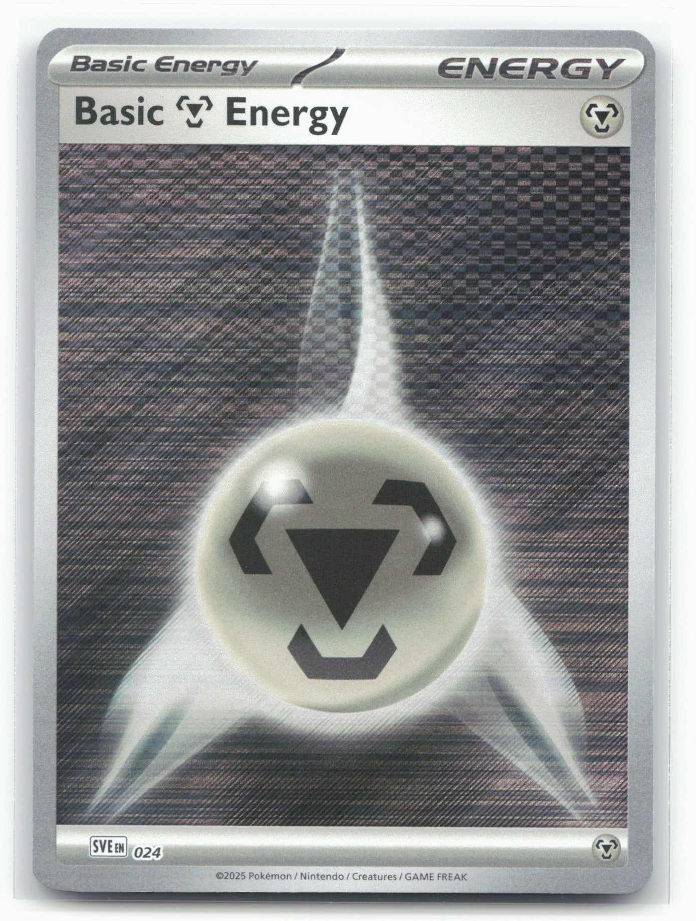 Basic Metal Energy - SVE024 - Pokémon Black Bolt & White Flare Holo-19326
