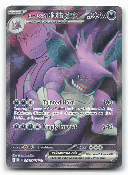 Team Rocket's Nidoking ex - 216/182 - SV10: Destined Rivals (DRI) Holo-19331