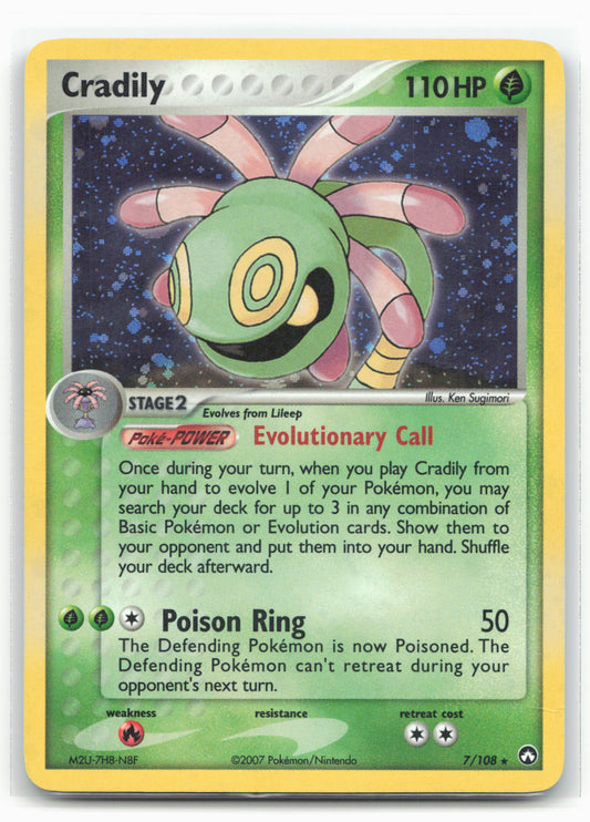 Power Keepers #7/108 Cradily Holo 19340