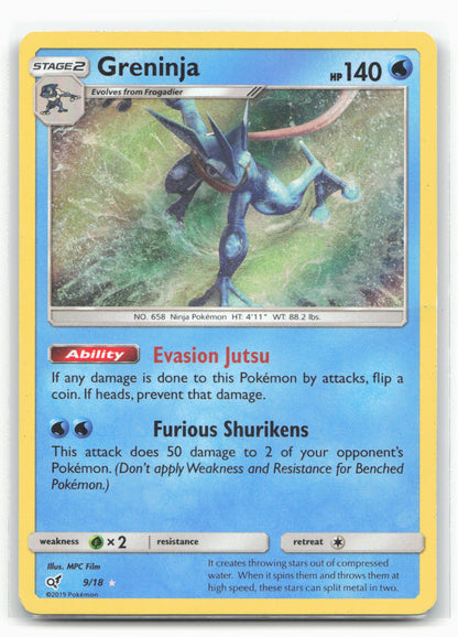 Detective Pikachu #9/18 Greninja Holo 19341