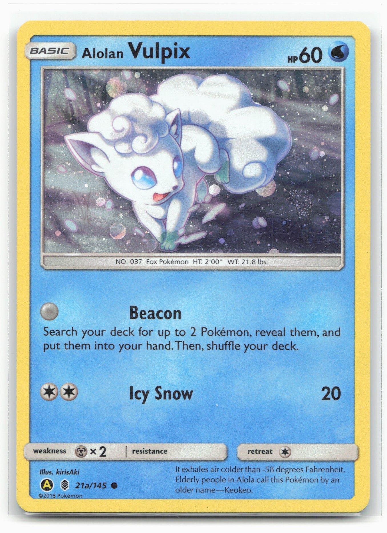 Alternate Art Promos #021a/145 Alolan Vulpix Holo 19342