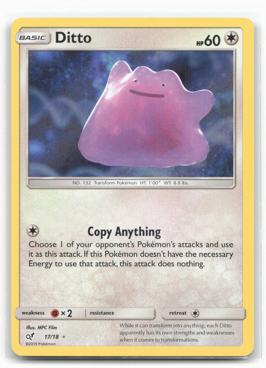 Detective Pikachu #17/18 Ditto Holo 19343