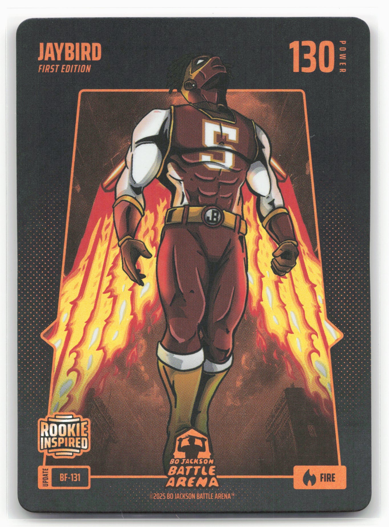 2025 Battle Arena Jaybird Fire Battlefoil