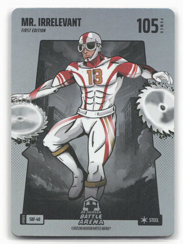 
2025 Battle Arena Mr. Irrelevant Silver Battlefoil
