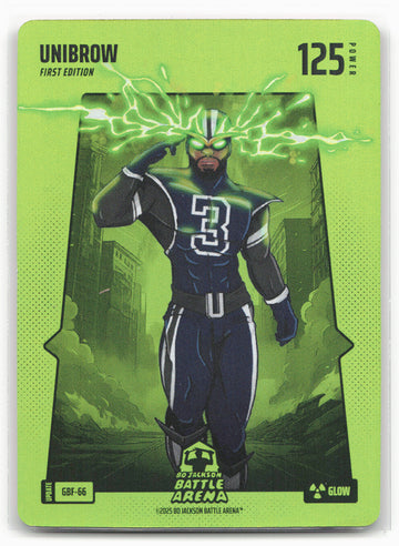 
Bo Jackson Battle Arena Update Unibrow Green Glow SSP Anthony Davis GBF-66 Holo