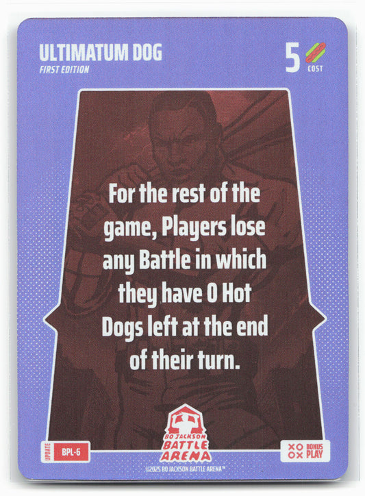 Bo Jackson Battle Arena Update Ultimatum Dog BPL-6 Holo
