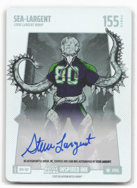 Bo Jackson Battle Arena Update SEA-Largent BFA-167 Auto Inspired Ink Holo