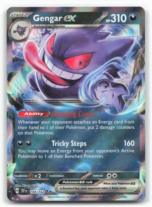 SV05: Temporal Forces #104/162 Gengar ex Holo 19426