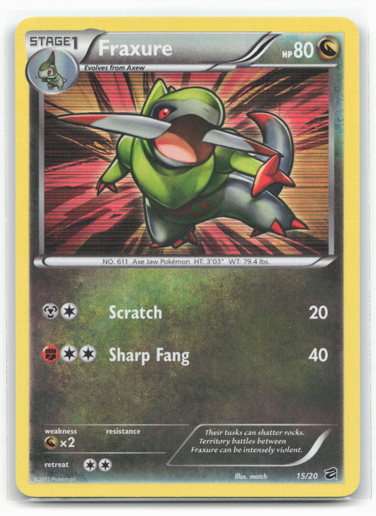 Dragon Vault #15/20 Fraxure (15) Holo 19438