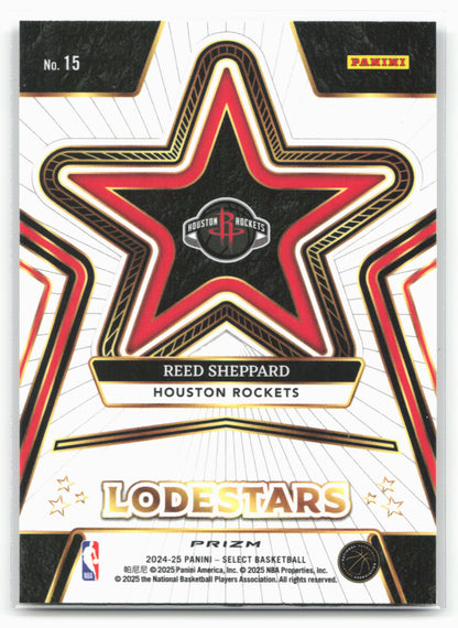 2024-25 Panini Select #15 Reed Sheppard Lodestars Green Prizms