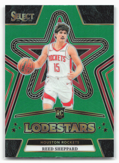 2024-25 Panini Select #15 Reed Sheppard Lodestars Green Prizms