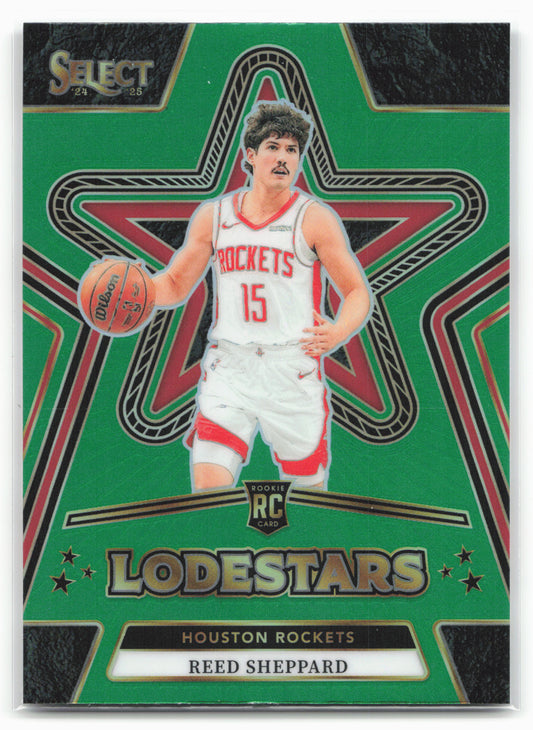 2024-25 Panini Select #15 Reed Sheppard Lodestars Green Prizms