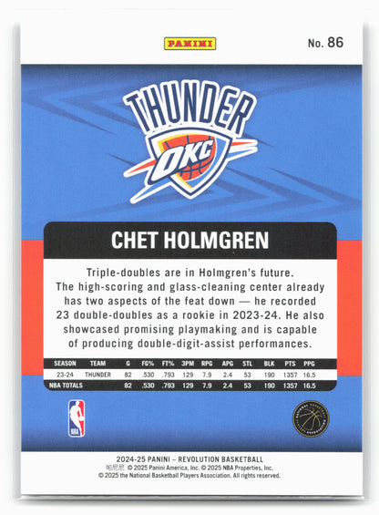 2024-25 Panini Revolution #86 Chet Holmgren 19483