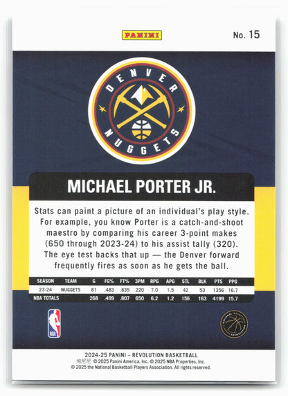 2024-25 Panini Revolution #15 Michael Porter Jr. 19486