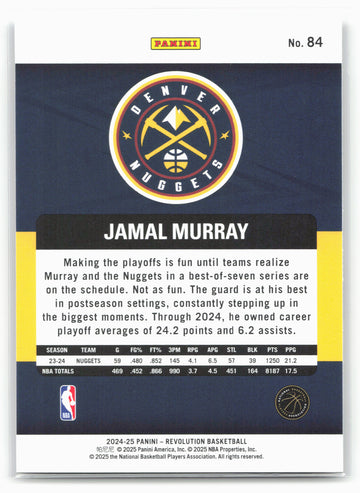 
2024-25 Panini Revolution #84 Jamal Murray 19490