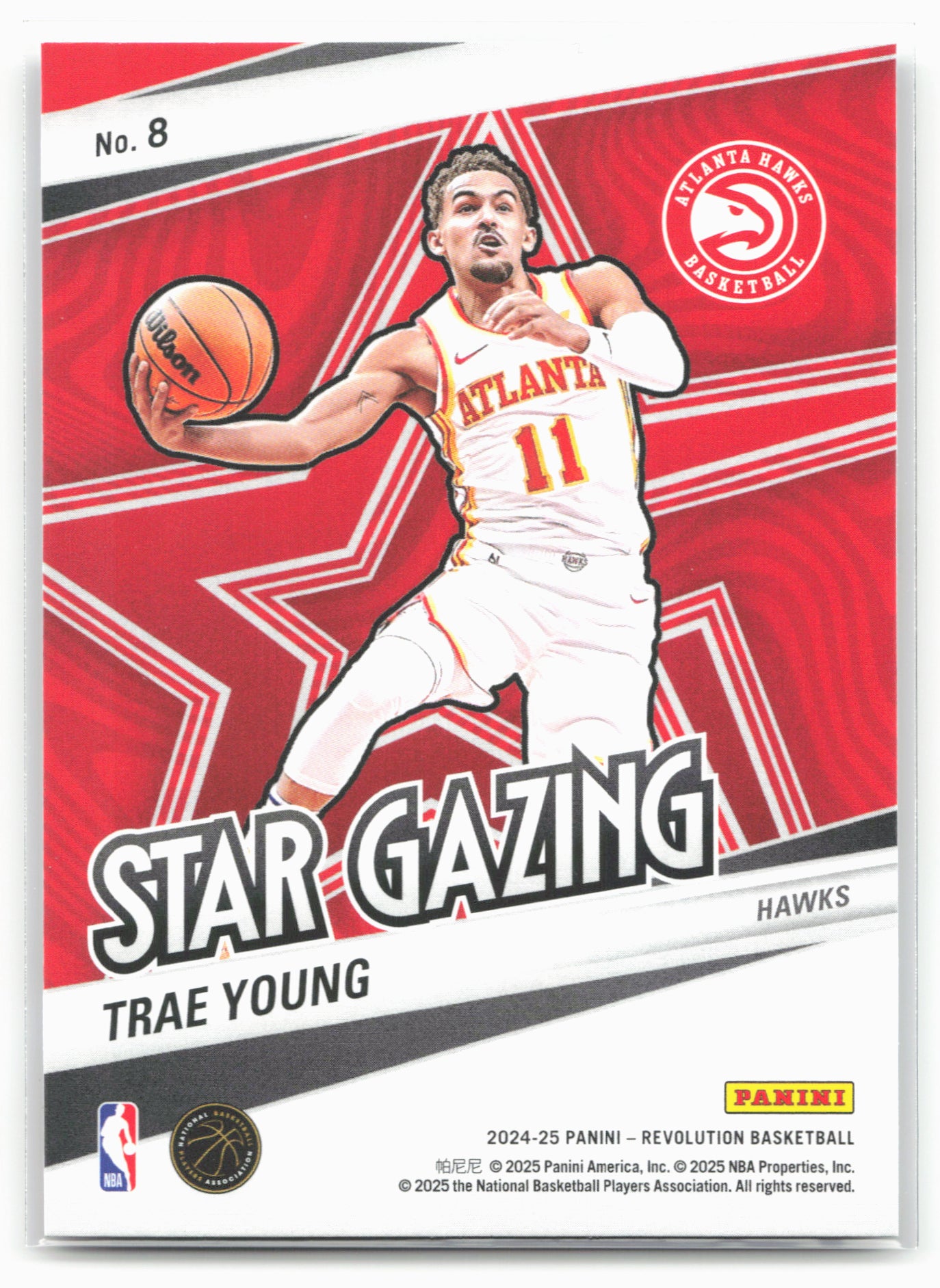 2024-25 Panini Revolution #8 Trae Young Star Gazing 19505
