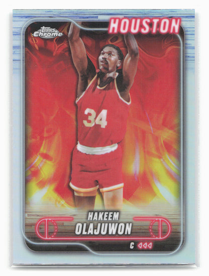 2024-25 Topps Chrome #115 Hakeem Olajuwon Refractor 19506