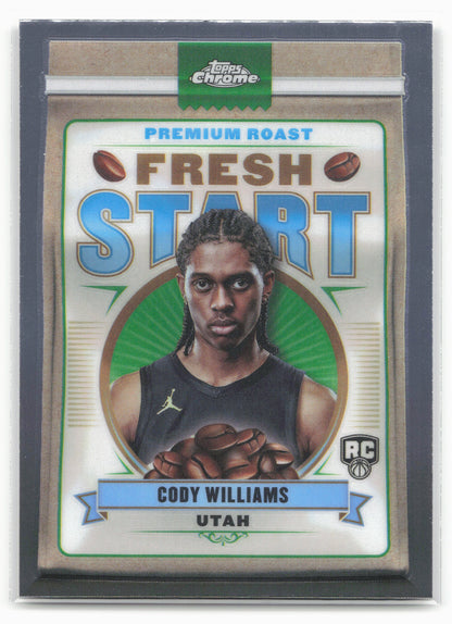2024-25 Topps Chrome #FS-8 Cody Williams Fresh Start 19513