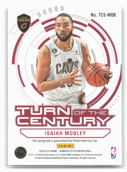 2023-24 Donruss Elite #TCS-MOB Isaiah Mobley Turn of the Century Signatures