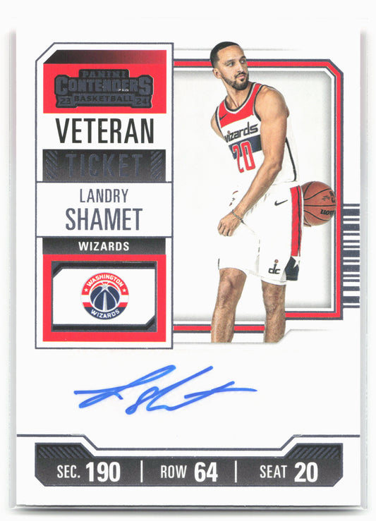2023-24 Panini Contenders #VTR-LSW Landry Shamet Veteran Season Ticket Retail