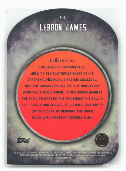 2024-25 Finest #F-2 Lebron James Finishers
