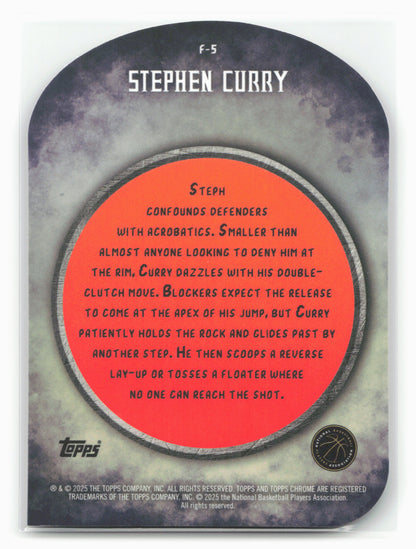 2024-25 Finest #F-5 Stephen Curry Finishers