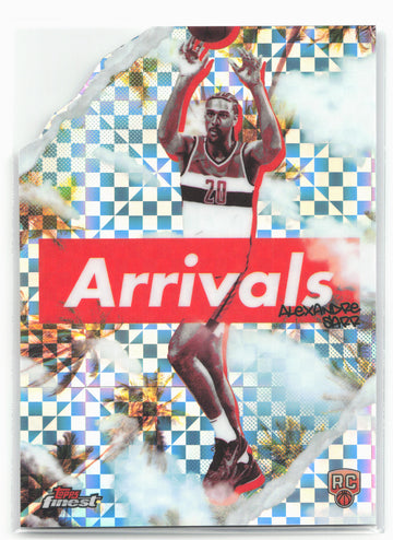 
2024-25 Finest #A-1 Alexandre Sarr Arrivals X-Fractor