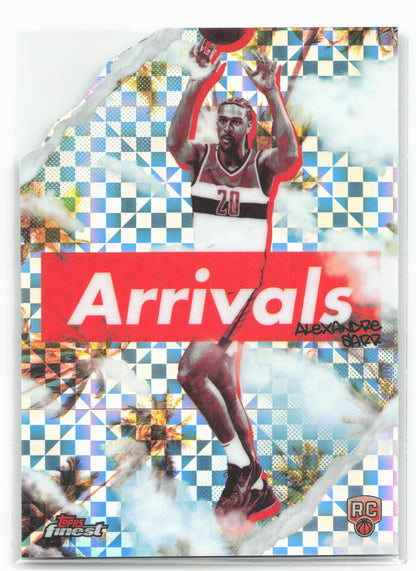 2024-25 Finest #A-1 Alexandre Sarr Arrivals X-Fractor
