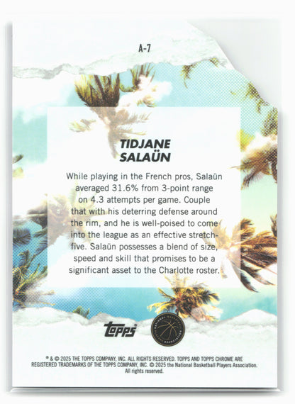 2024-25 Finest #A-7 Tidjane Salaün Arrivals