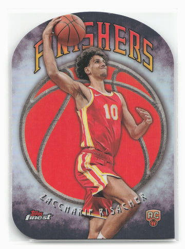 
2024-25 Finest #F-9 Zaccharie Risacher Finishers Refractor