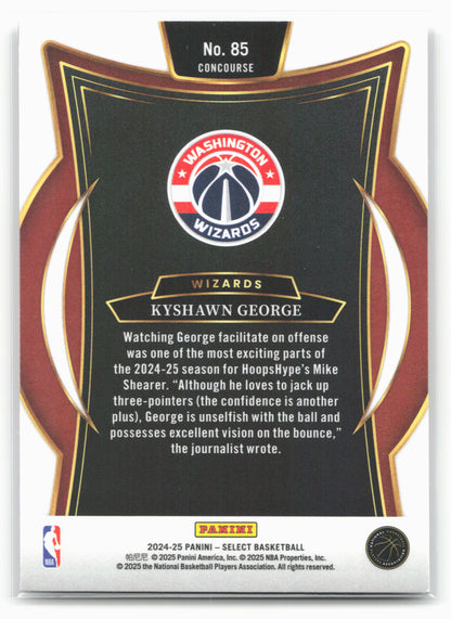 2024-25 Panini Select #85 Kyshawn George 19535