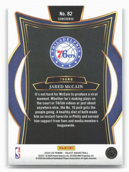 2024-25 Panini Select #82 Jared McCain 19545