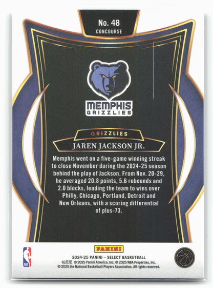 2024-25 Panini Select #48 Jaren Jackson Jr. 19547
