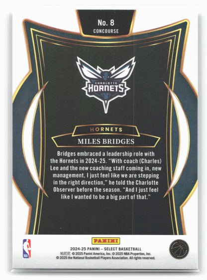 2024-25 Panini Select #8 Miles Bridges 19548