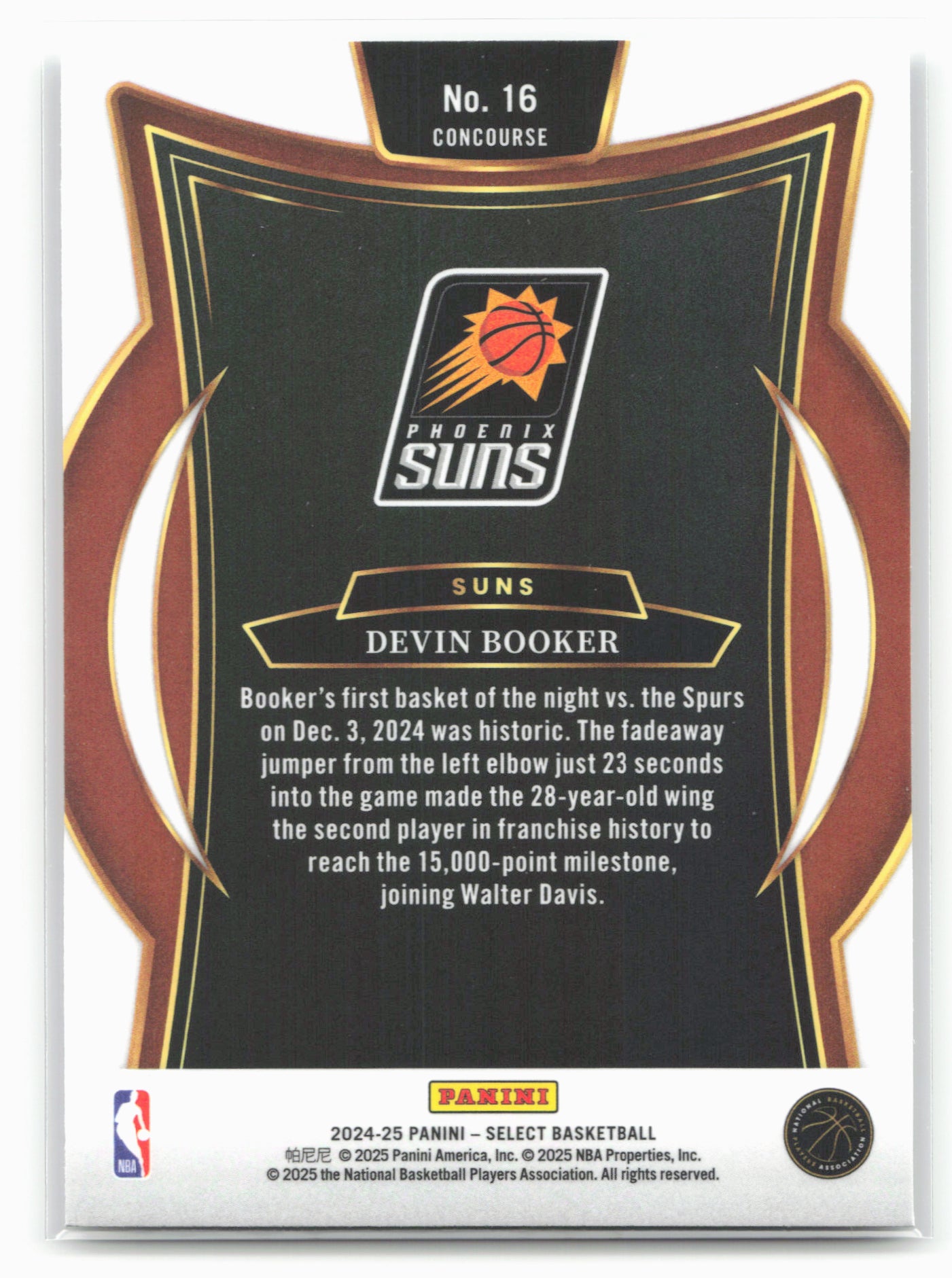 2024-25 Panini Select #16 Devin Booker 19552