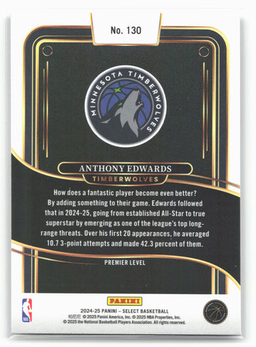 
2024-25 Panini Select #130 Anthony Edwards 19556
