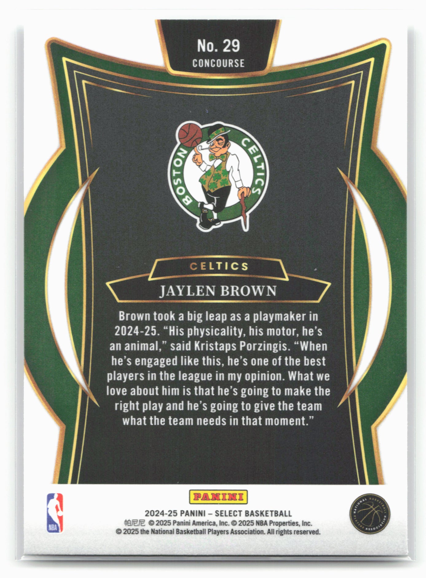 2024-25 Panini Select #29 Jaylen Brown 19559
