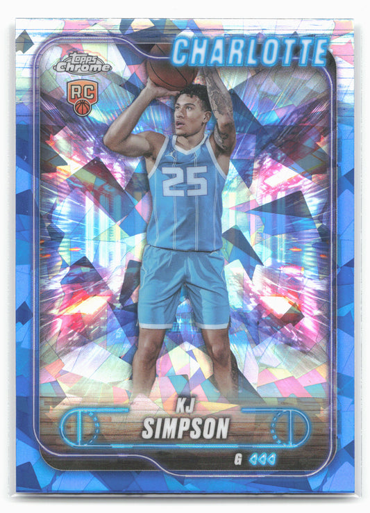 2024-25 Topps Chrome Sapphire #102 KJ Simpson