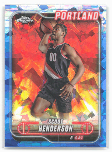 
2024-25 Topps Chrome Sapphire #24 Scoot Henderson
