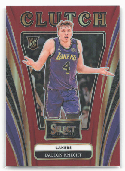 2024-25 Panini Select #2 Dalton Knecht Clutch Red Prizms #/99