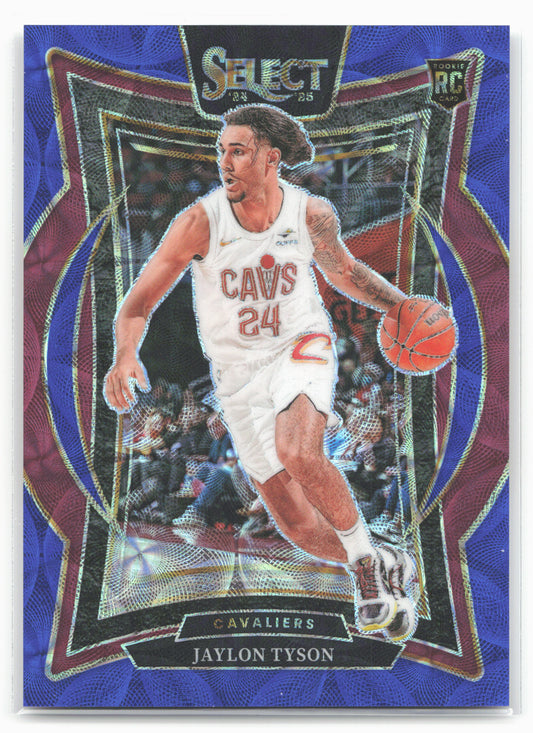 2024-25 Panini Select #77 Jaylon Tyson Blue Scope Prizm #/249