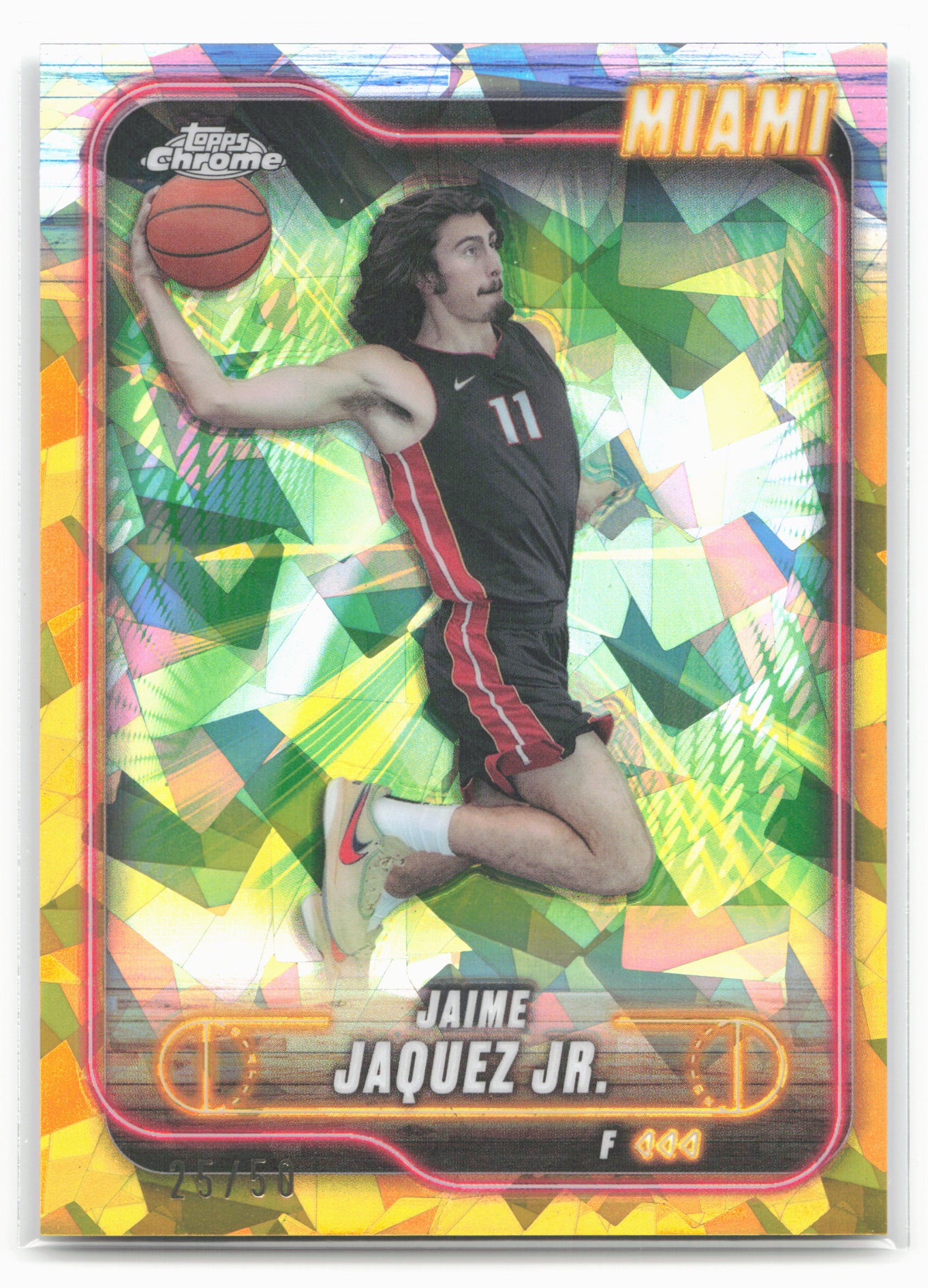 2024-25 Topps Chrome Sapphire #36 Jaime Jaquez Jr. Gold Sapphire #/50