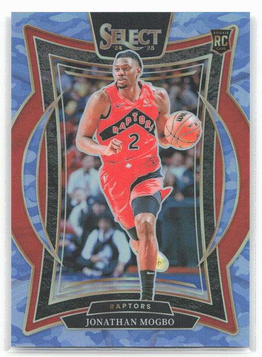 2024-25 Panini Select #87 Jonathan Mogbo Blue Camo Prizm #/99