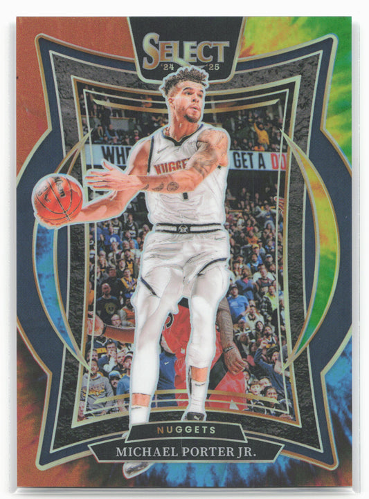 2024-25 Panini Select #32 Michael Porter Jr. Tie-Dye Prizm #/25