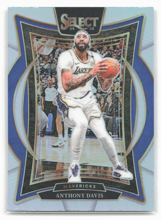 2024-25 Panini Select #25 Anthony Davis Silver Prizm