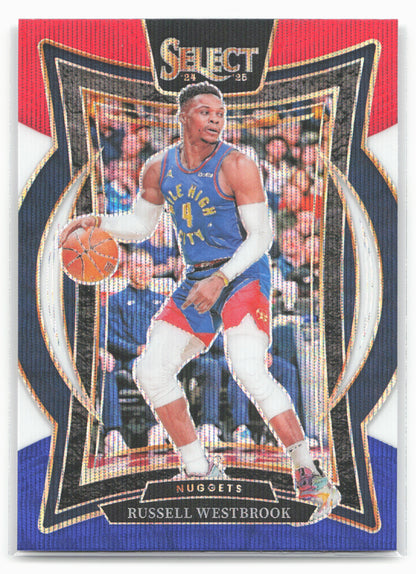 2024-25 Panini Select #18 Russell Westbrook Tri-Color Prizm