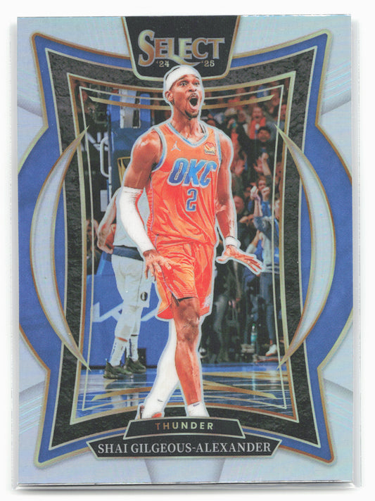 2024-25 Panini Select #36 Shai Gilgeous-Alexander Silver Prizm
