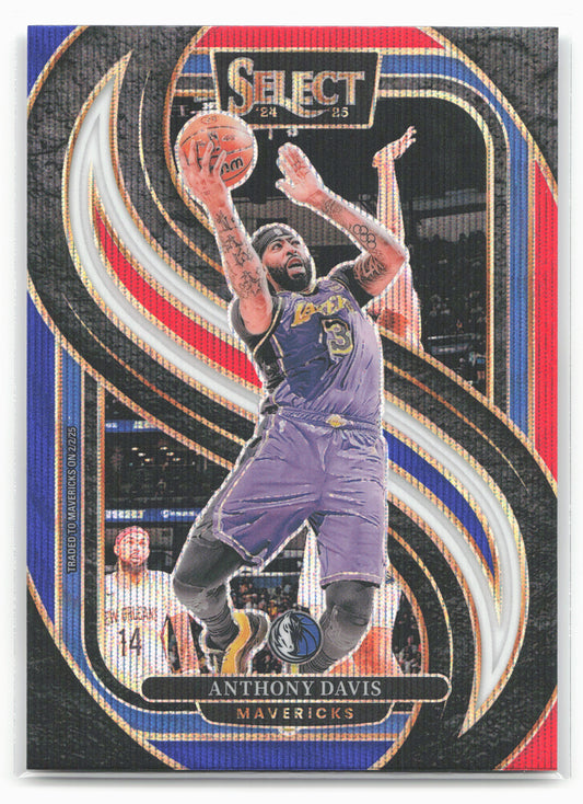 2024-25 Panini Select #149 Anthony Davis Tri-Color Prizm